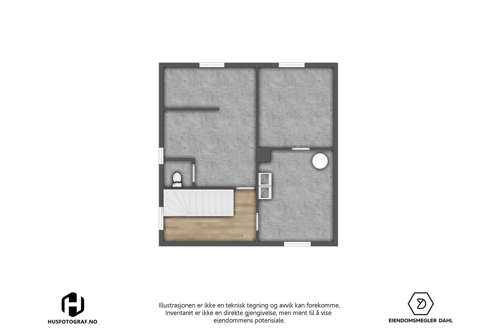 Plantegning kjeller Galleribilde