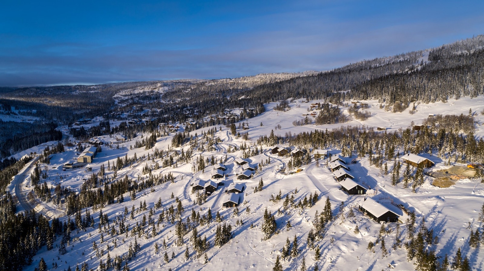 Fra tomtefeltet mot vest.
Foto: MonoMedia Galleribilde