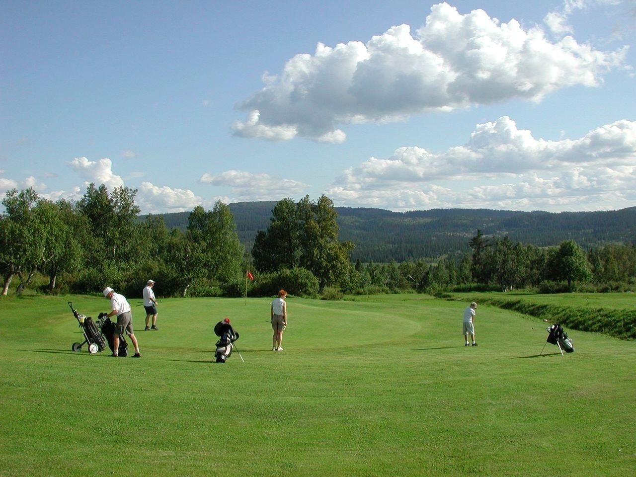 Nord-Europas høyestliggende golfbane er på Skei Galleribilde