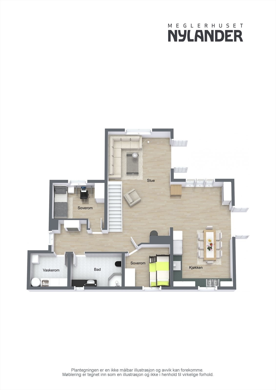 3D Planskisse 1.etg. Galleribilde