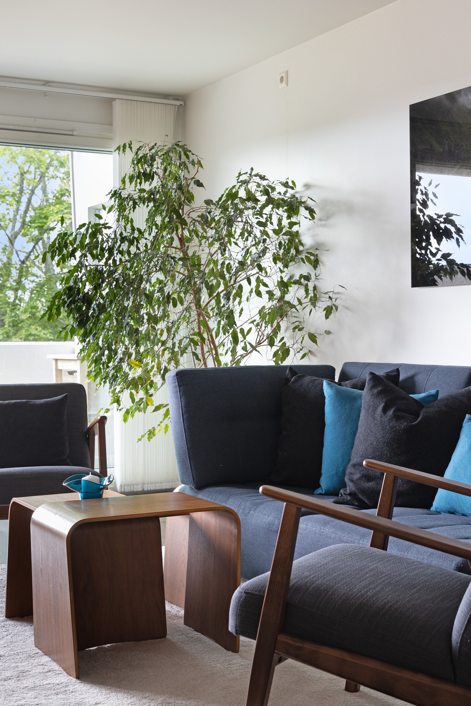 Tv og internett fra Telia er inkludert i felleskostnadene. Mulighet for høyere hastighet og andre kanalpakker til rabatterte priser. Galleribilde