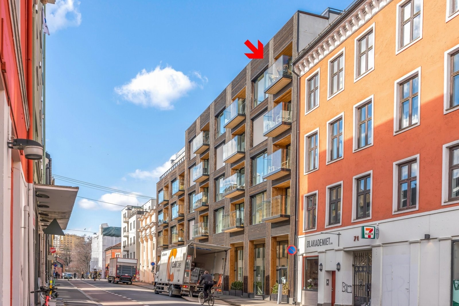 Miljøkonseptet består av 37 fleksible leiligheter bygget i massivtre. Med fokus på kollektiv transport (som finnes like utenfor døren) og bildeling er konseptet uten parkeringsplasser for bil Galleribilde