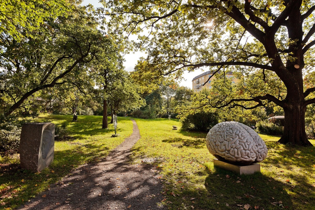 Skulpturparken på Hasle ligger i kort gangavstand fra leiligheten og er en bortgjemt park, som hyppig er brukt for grilling, soling og leking. Galleribilde