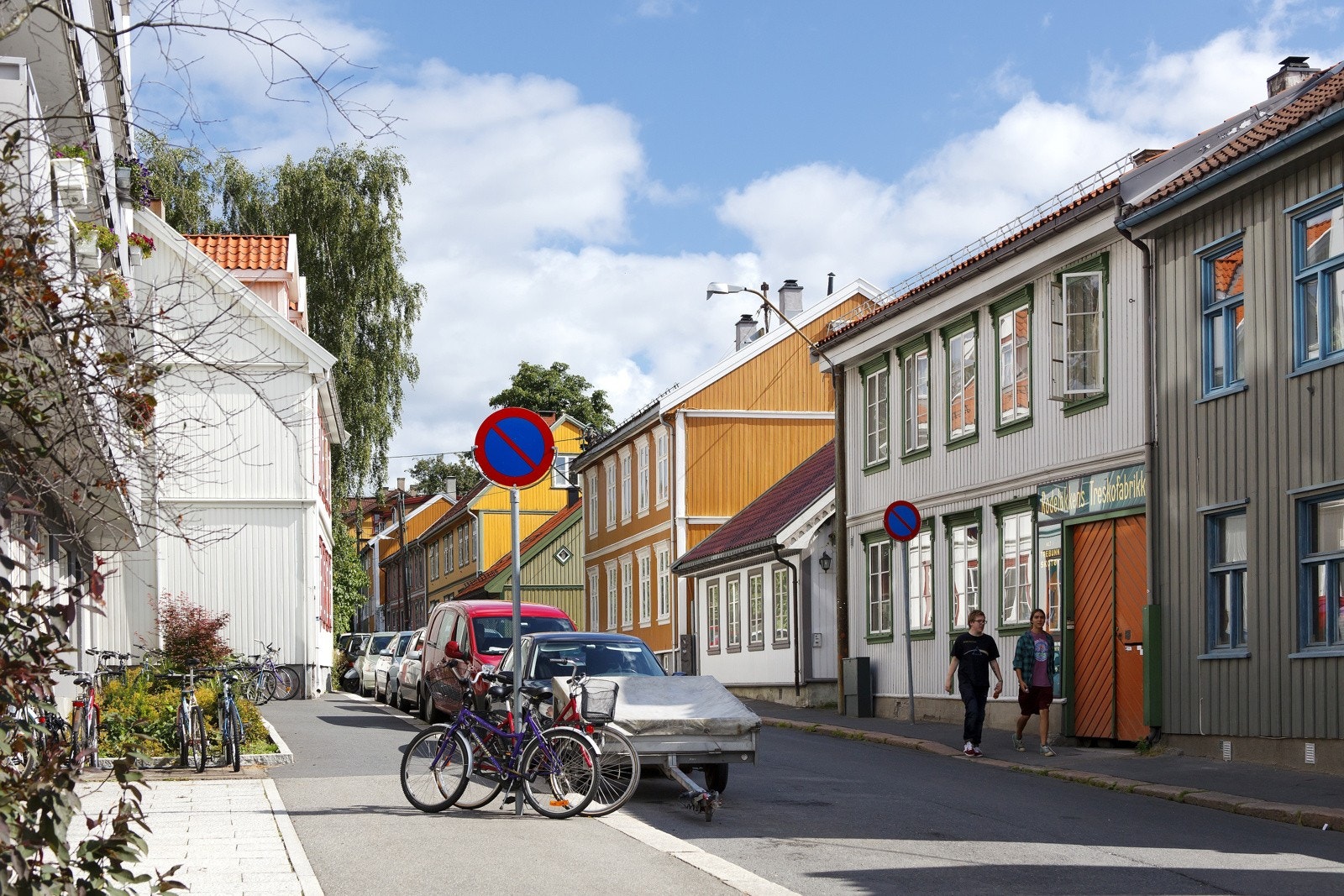 Rodeløkka er kjent for sine sjarmerende og fargerike trehus. Galleribilde