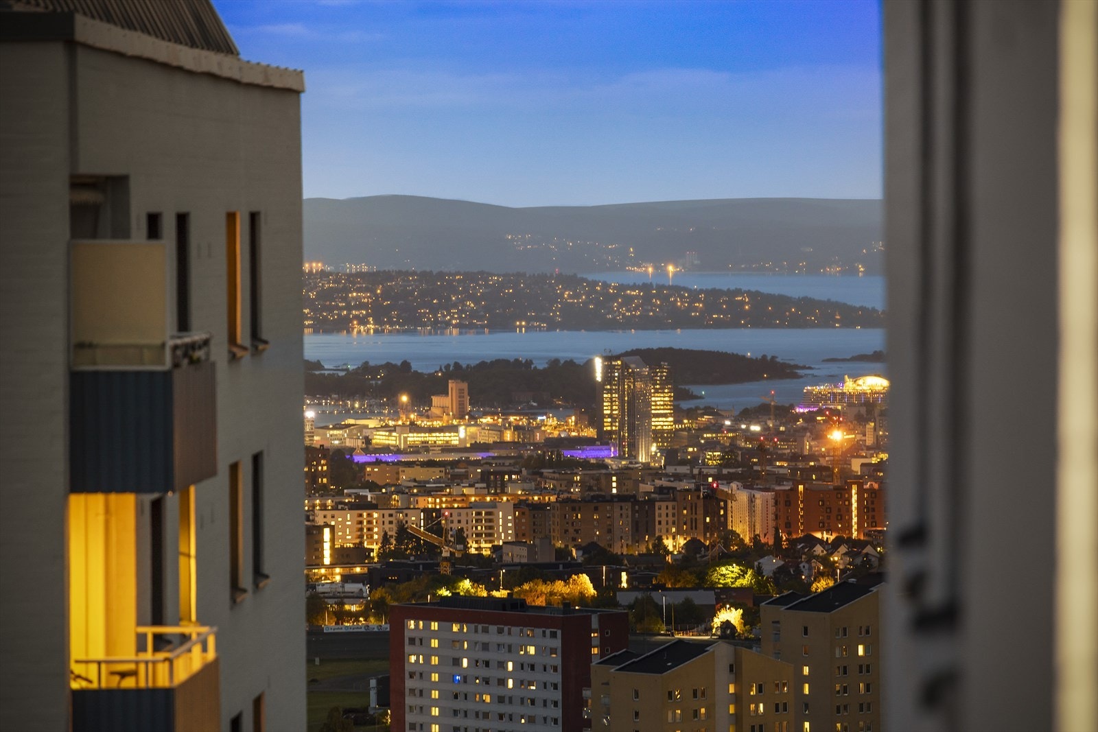 Fantastisk utsikt mot Oslofjorden Galleribilde