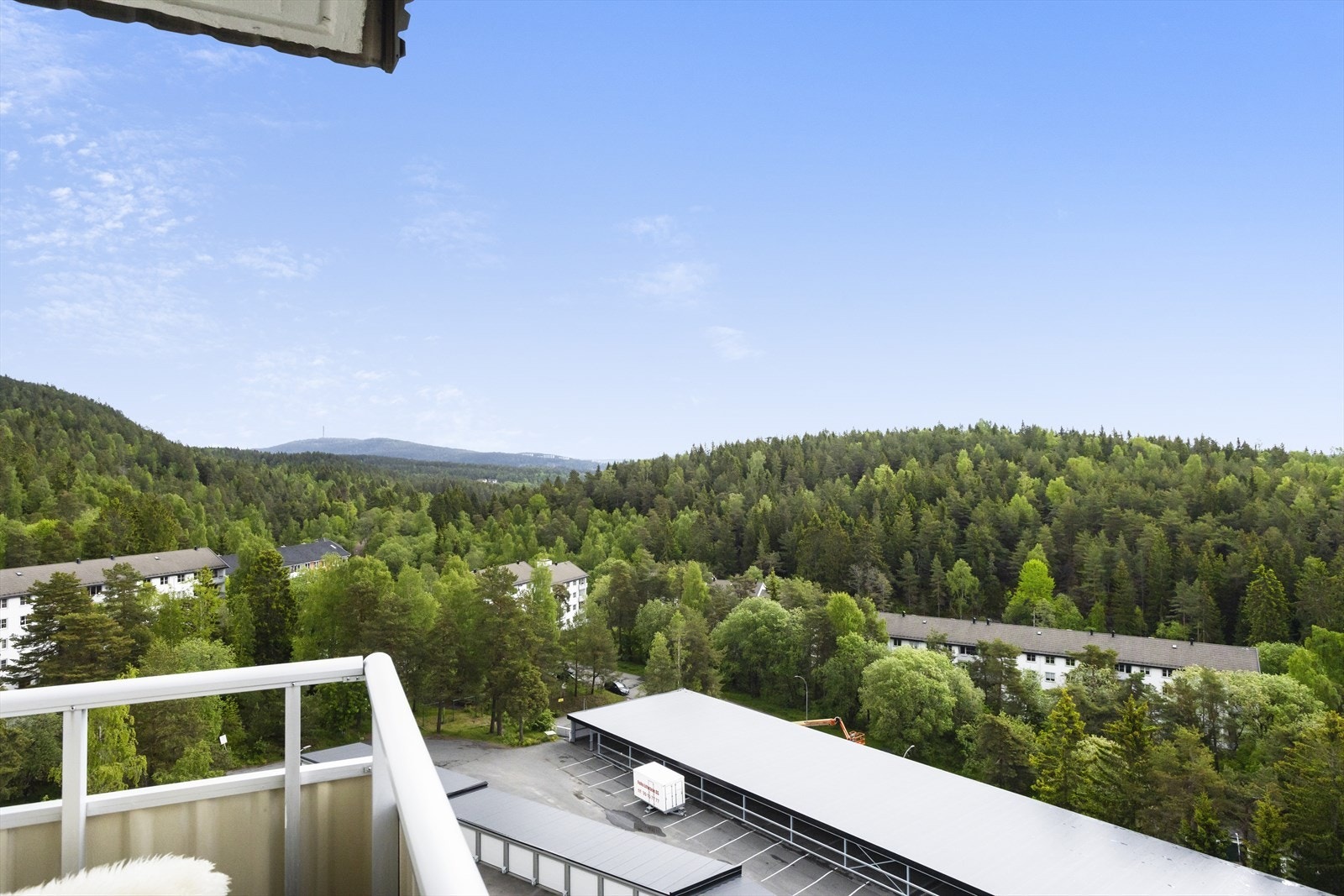 Utsikt fra balkongen Galleribilde