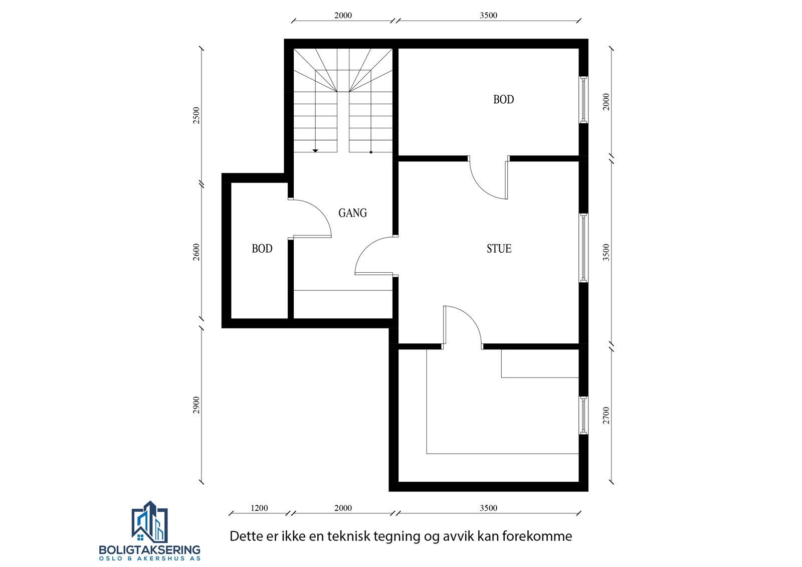 Kurlandsåsen 38 kjeller hoveddel Galleribilde