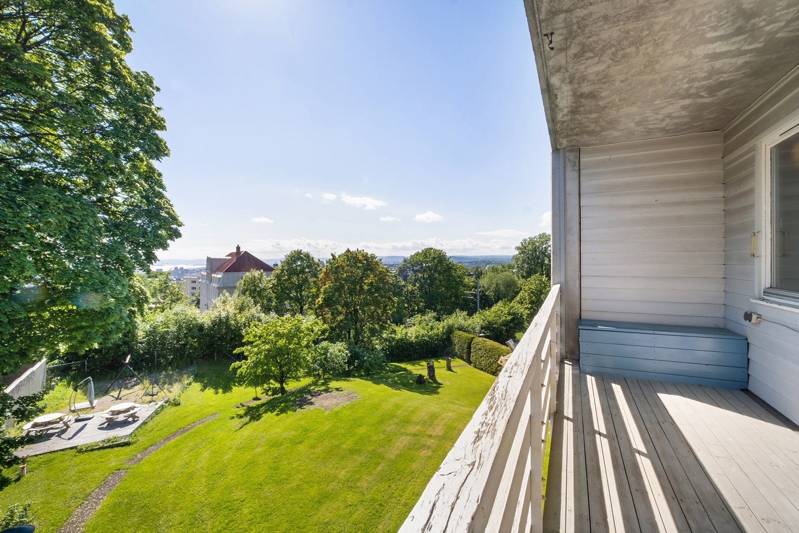 Sydvestvendt balkong på ca. 8 kvm Galleribilde