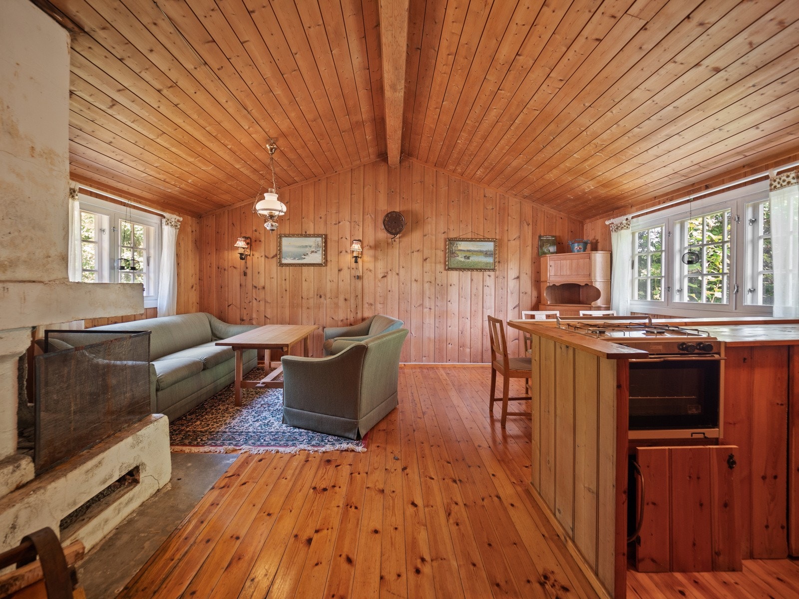 Stue med åpen kjøkkenløsning Galleribilde