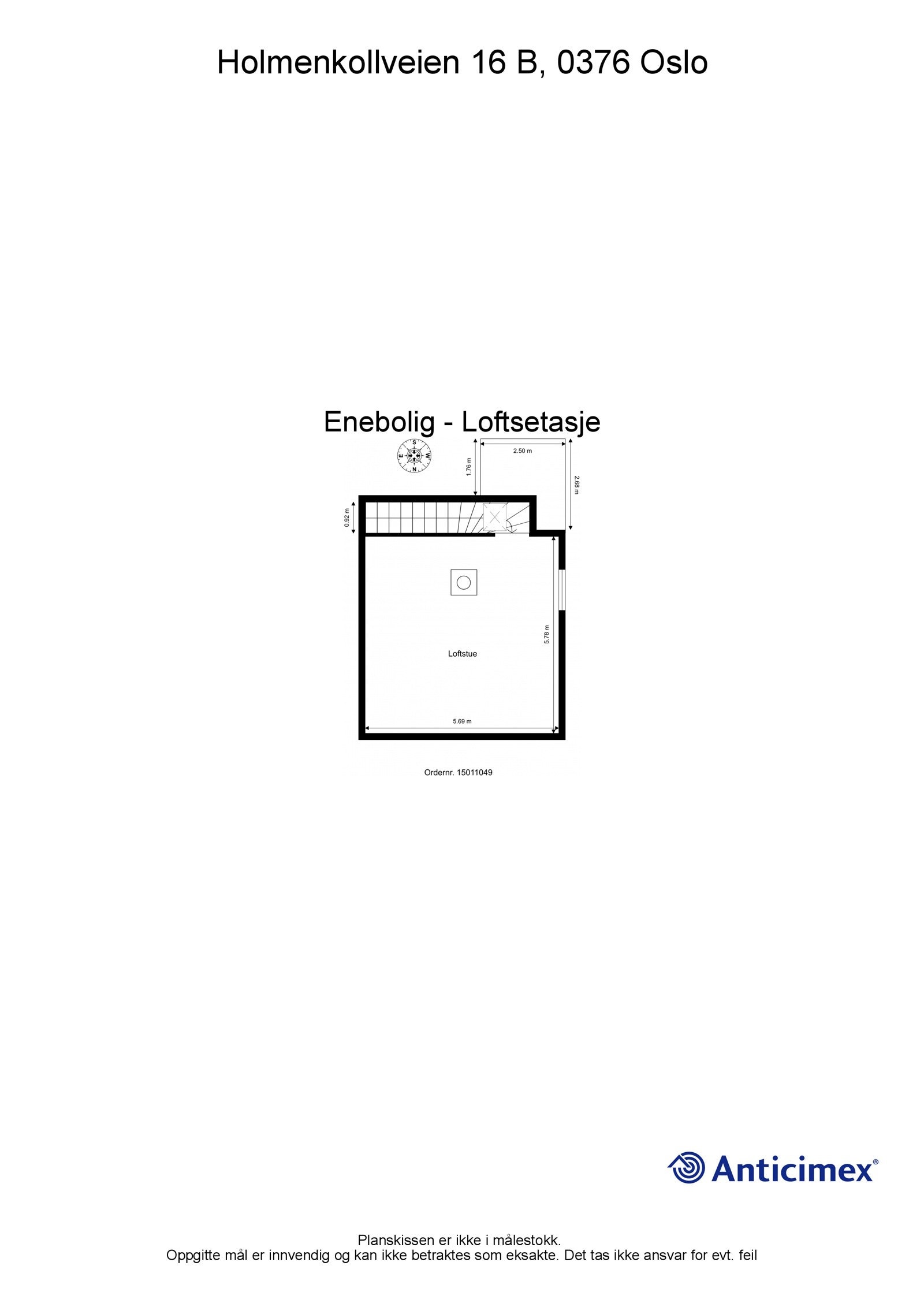 Plantegning 2. etasje hoveddel Galleribilde