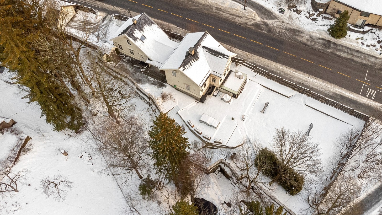 Tomt sett ovenfra. Galleribilde