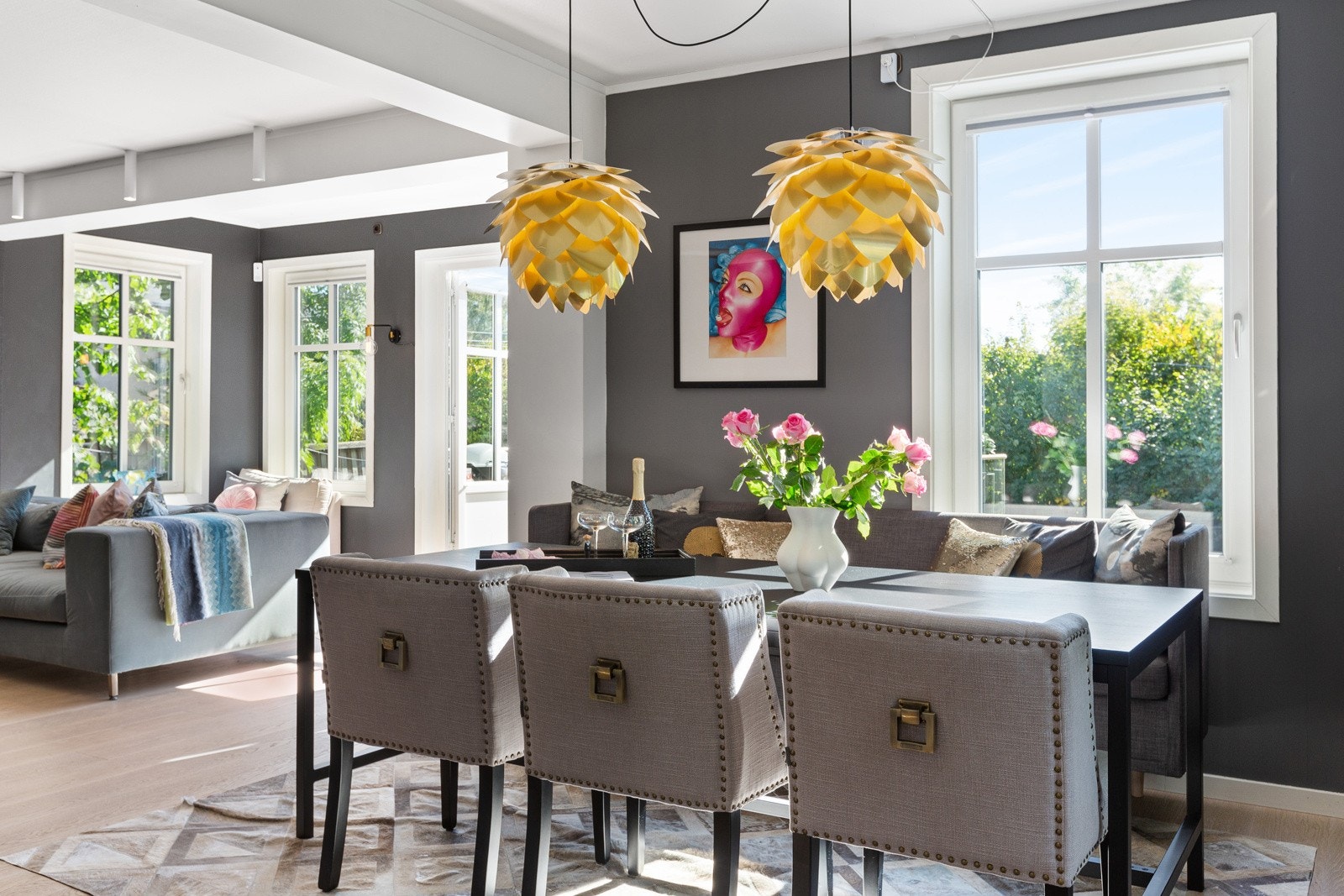 Naturlig plass til spisestue i tilknytning til kjøkkenet. Galleribilde