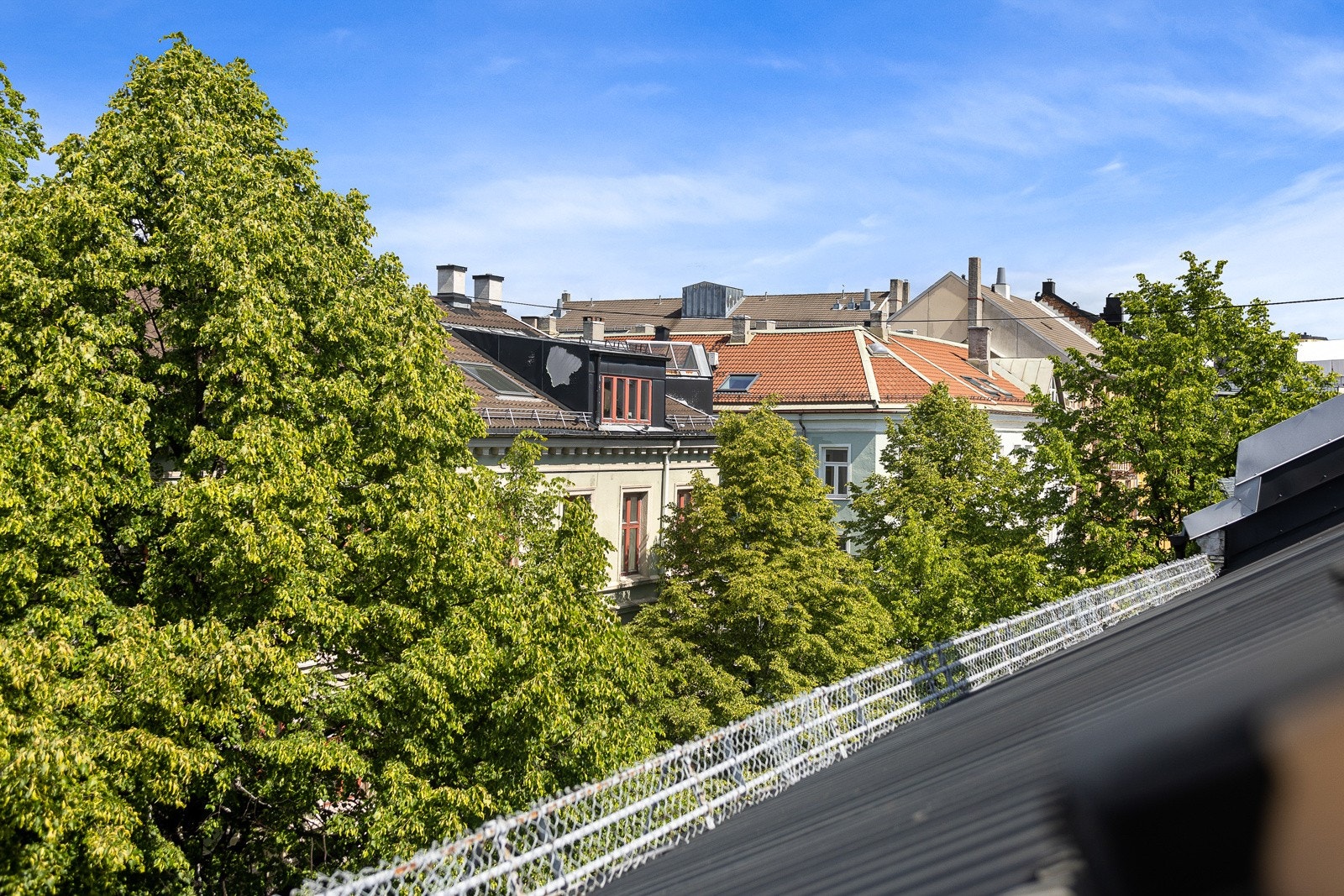 Særdeles hyggelig utsyn fra takvinduer. Galleribilde