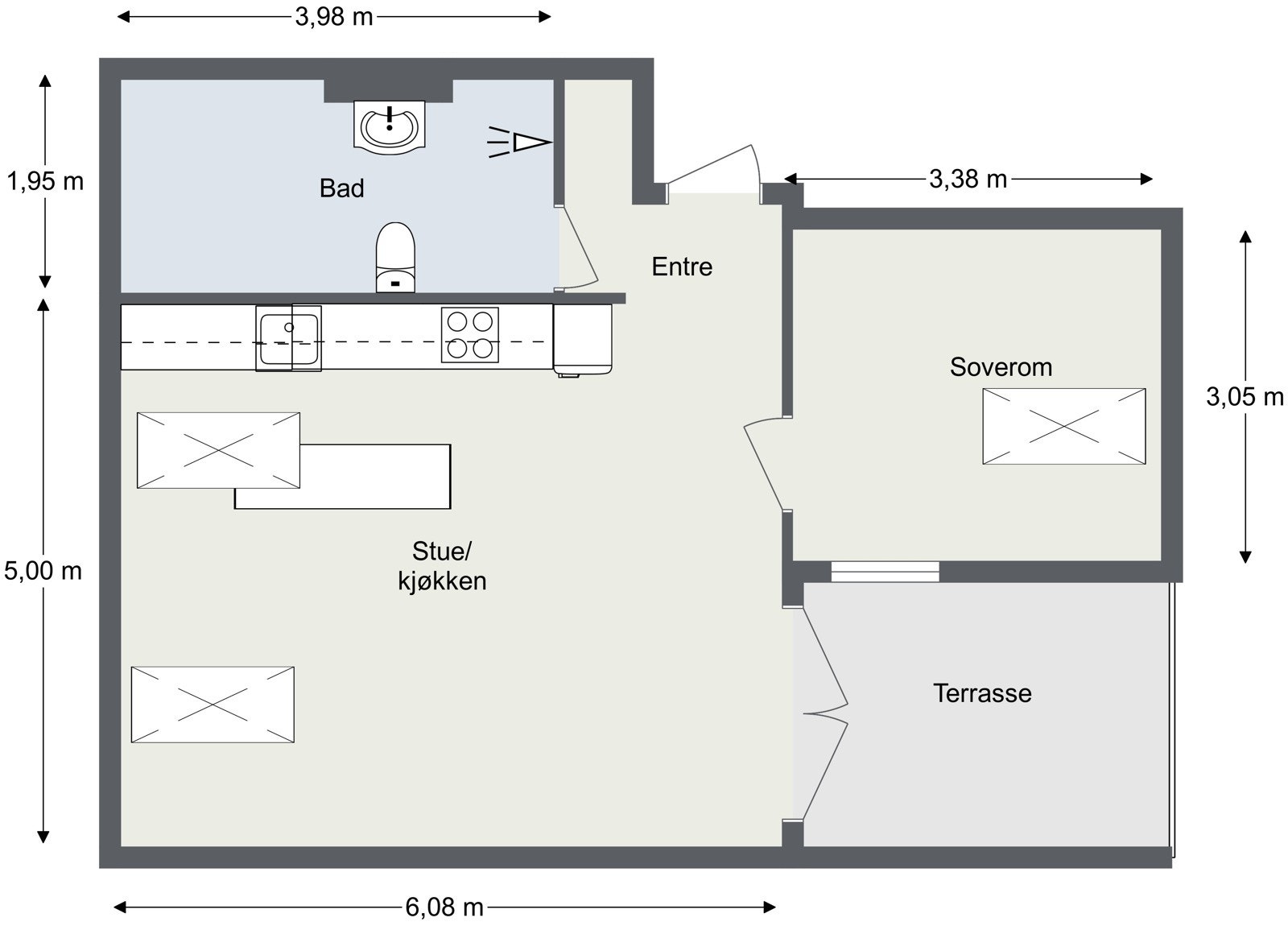 Plantegning - 5.etasje Galleribilde