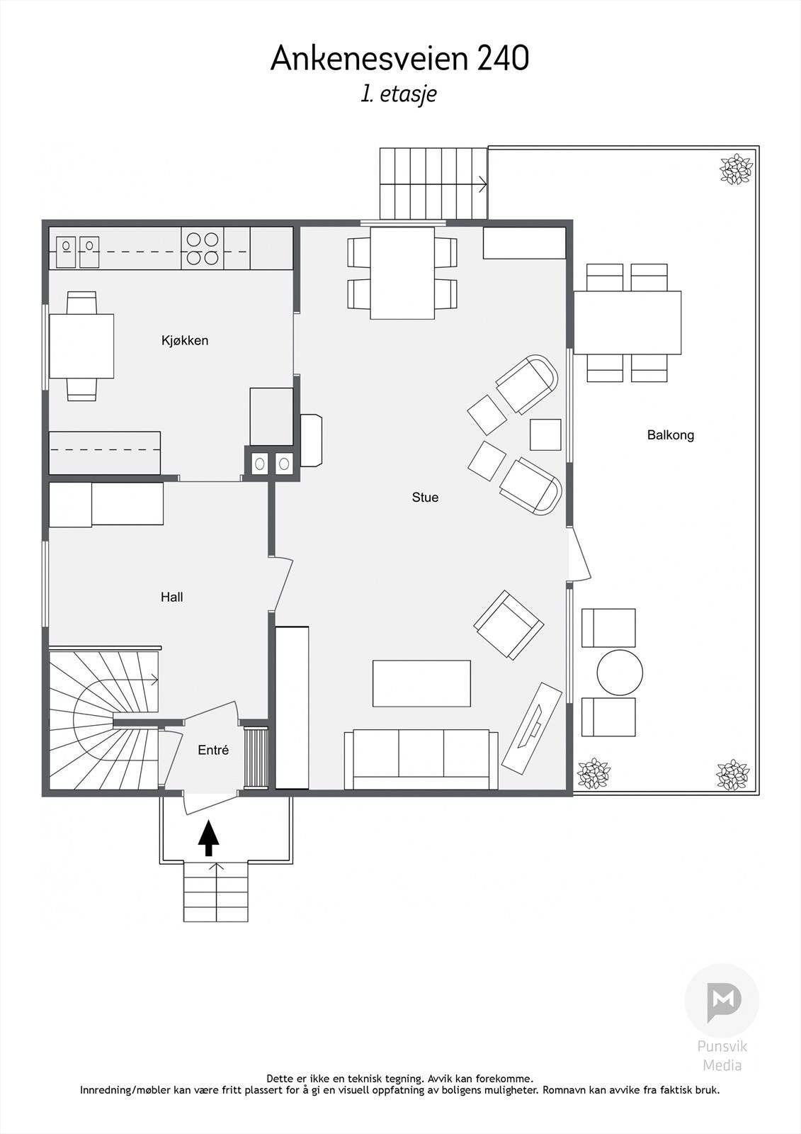 Ankenesveien 240 - 1etasje - 2D Galleribilde