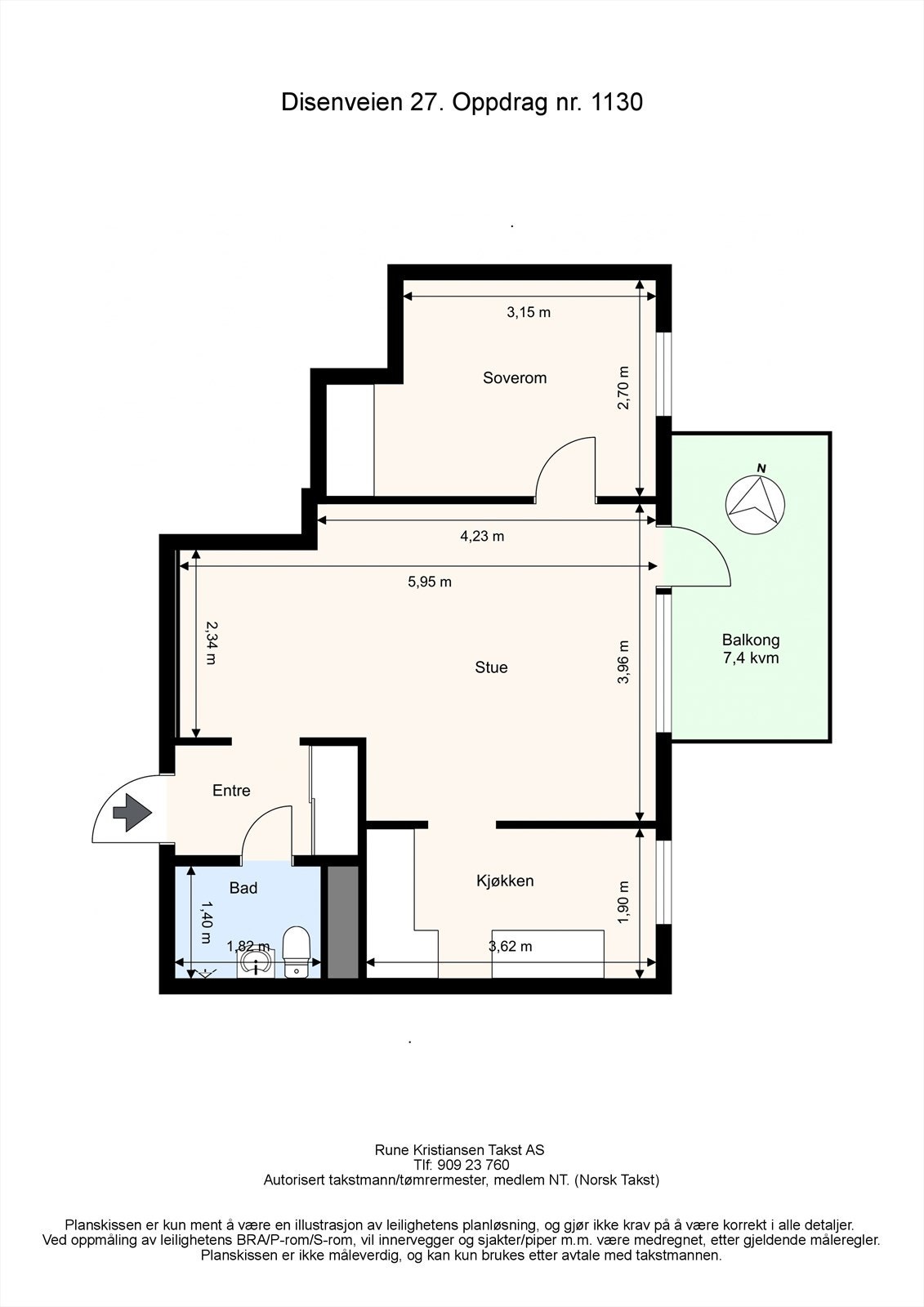 Disenveien 27. Oppdrag nr. 1130.jpg Galleribilde