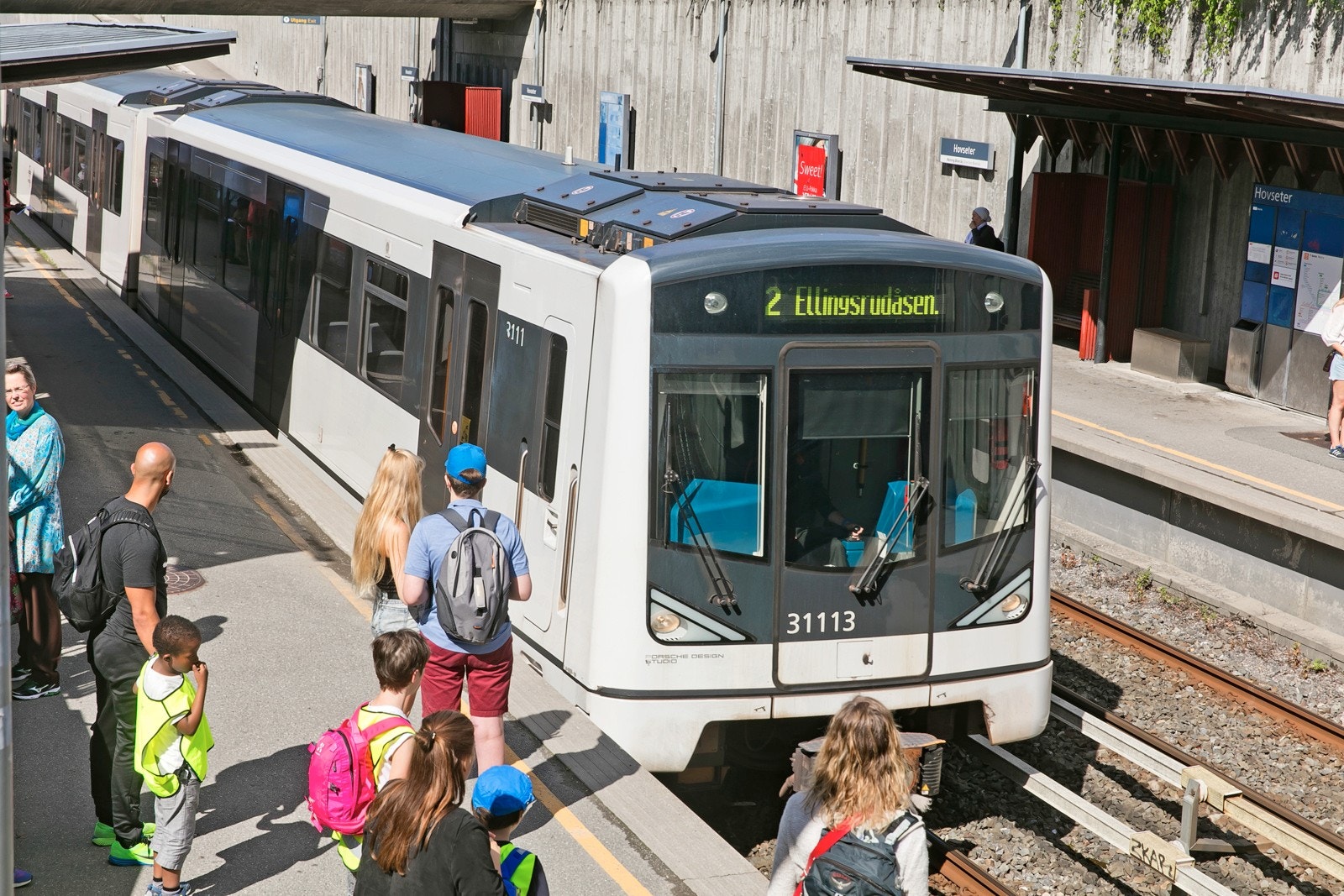 Gangavstand til Hovseter T-banestasjon. Galleribilde