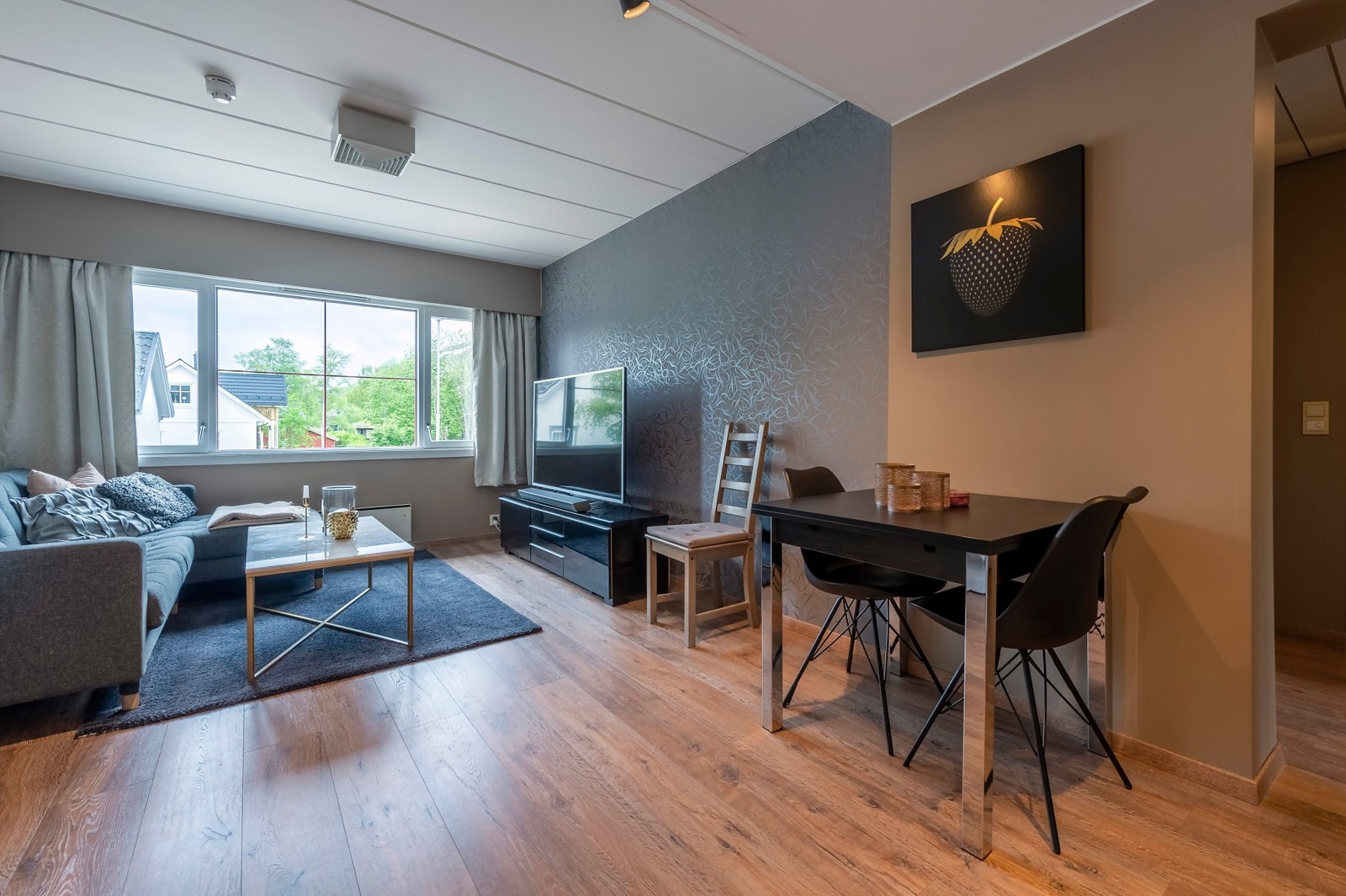 Leiligheten er på 43 kvm. Galleribilde