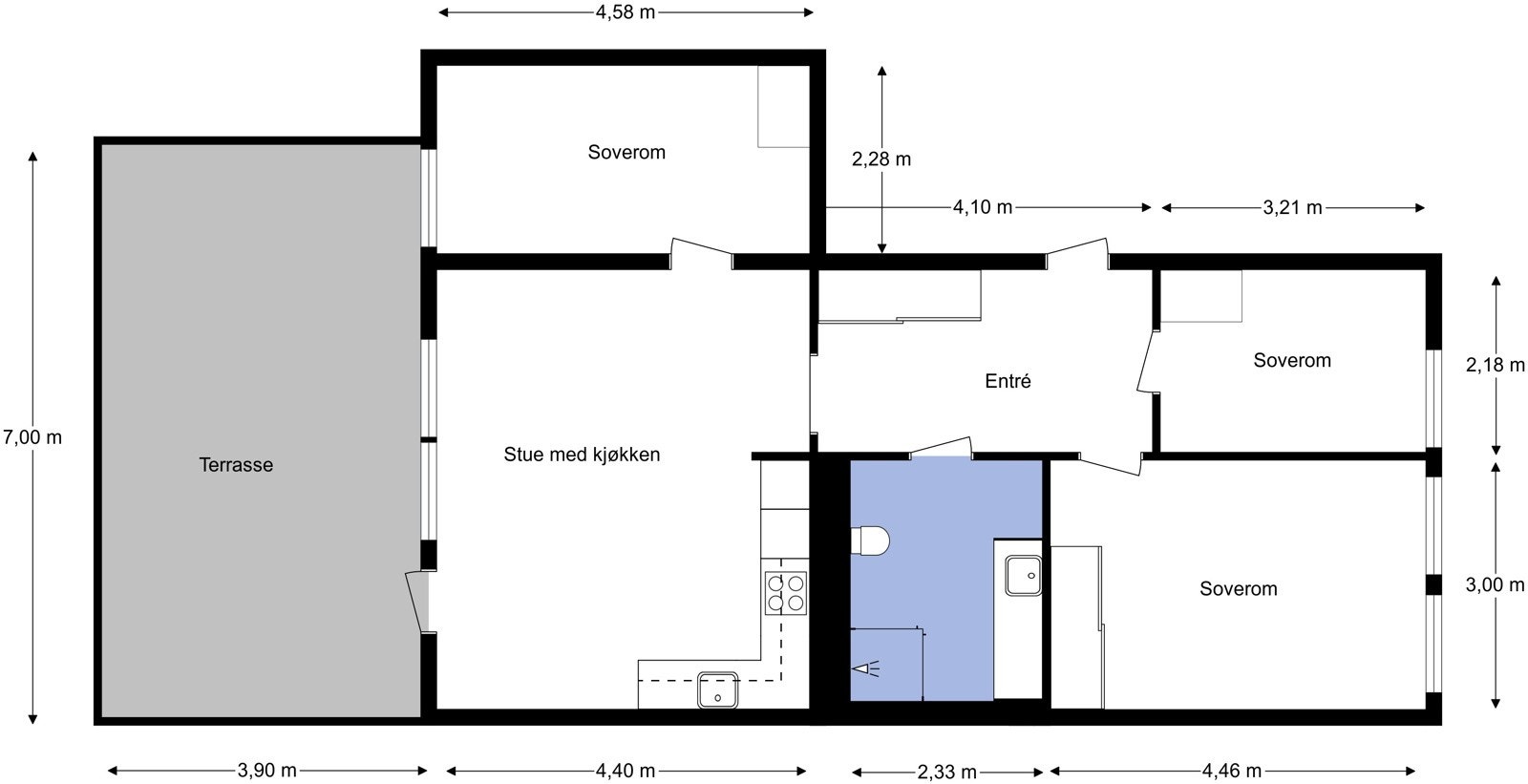 Du får plantegningen med en gang slik at du får god oversikt før du blar videre. Galleribilde