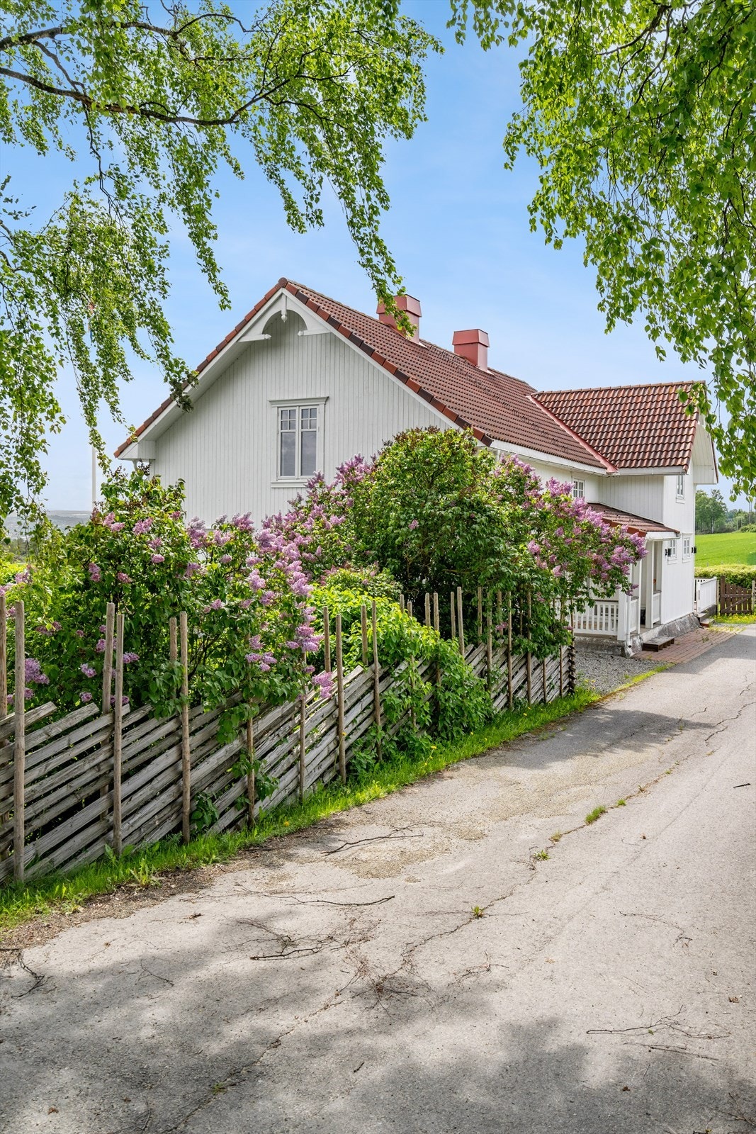 Skigarden lager en flott ramme rundt eiendommen Galleribilde