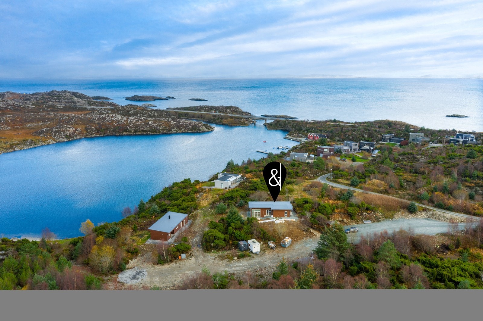 Hyttens plassering på feltet Galleribilde