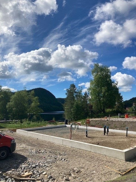 1 hytte under oppføring Galleribilde