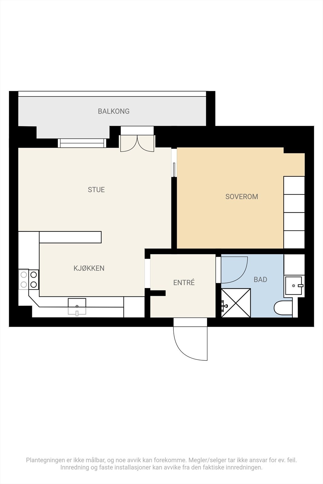 Spør megler Adnan Nabi på visning om du trenger mål. Galleribilde