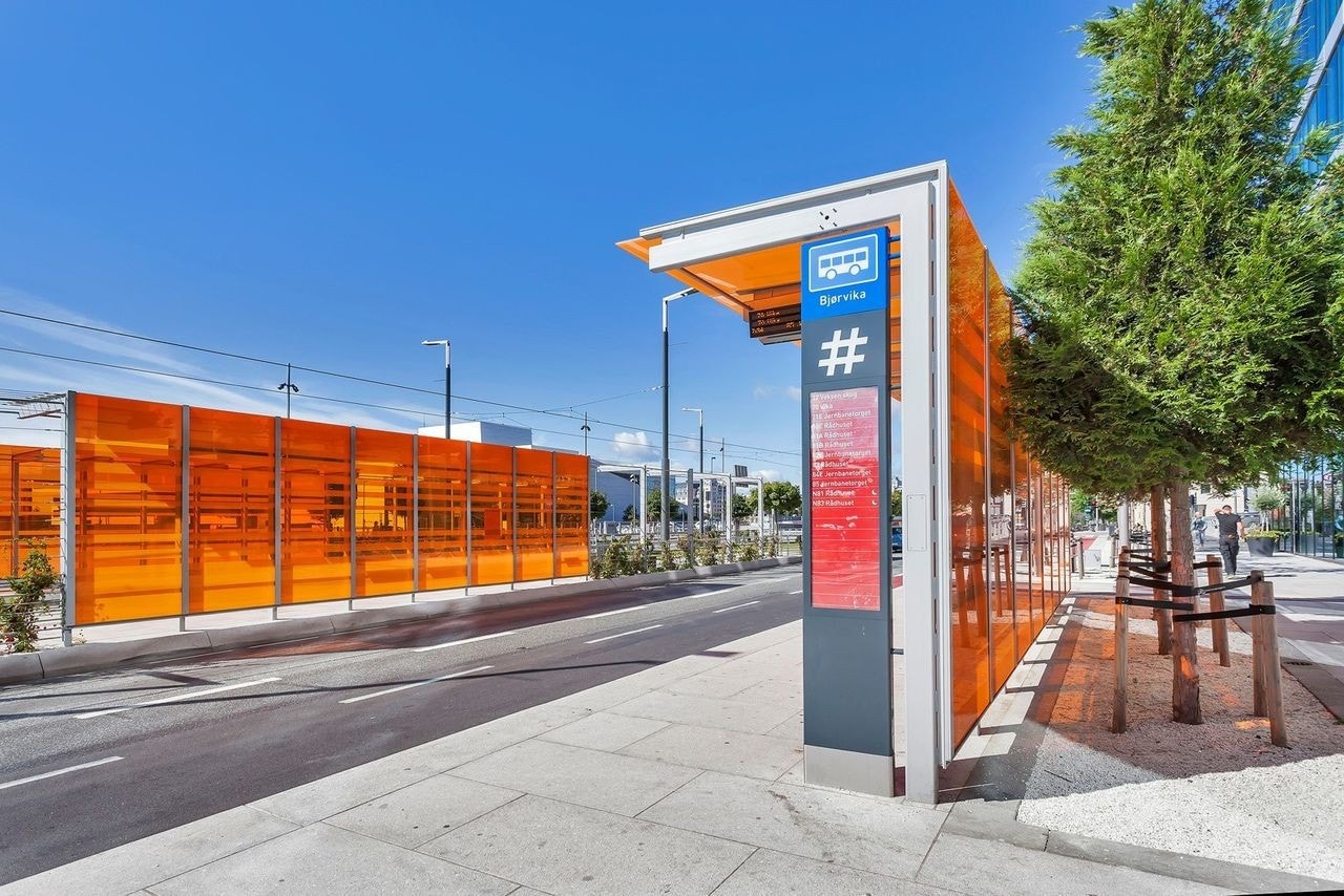Flere kollektivpunkter i umiddelbar nærheten Galleribilde