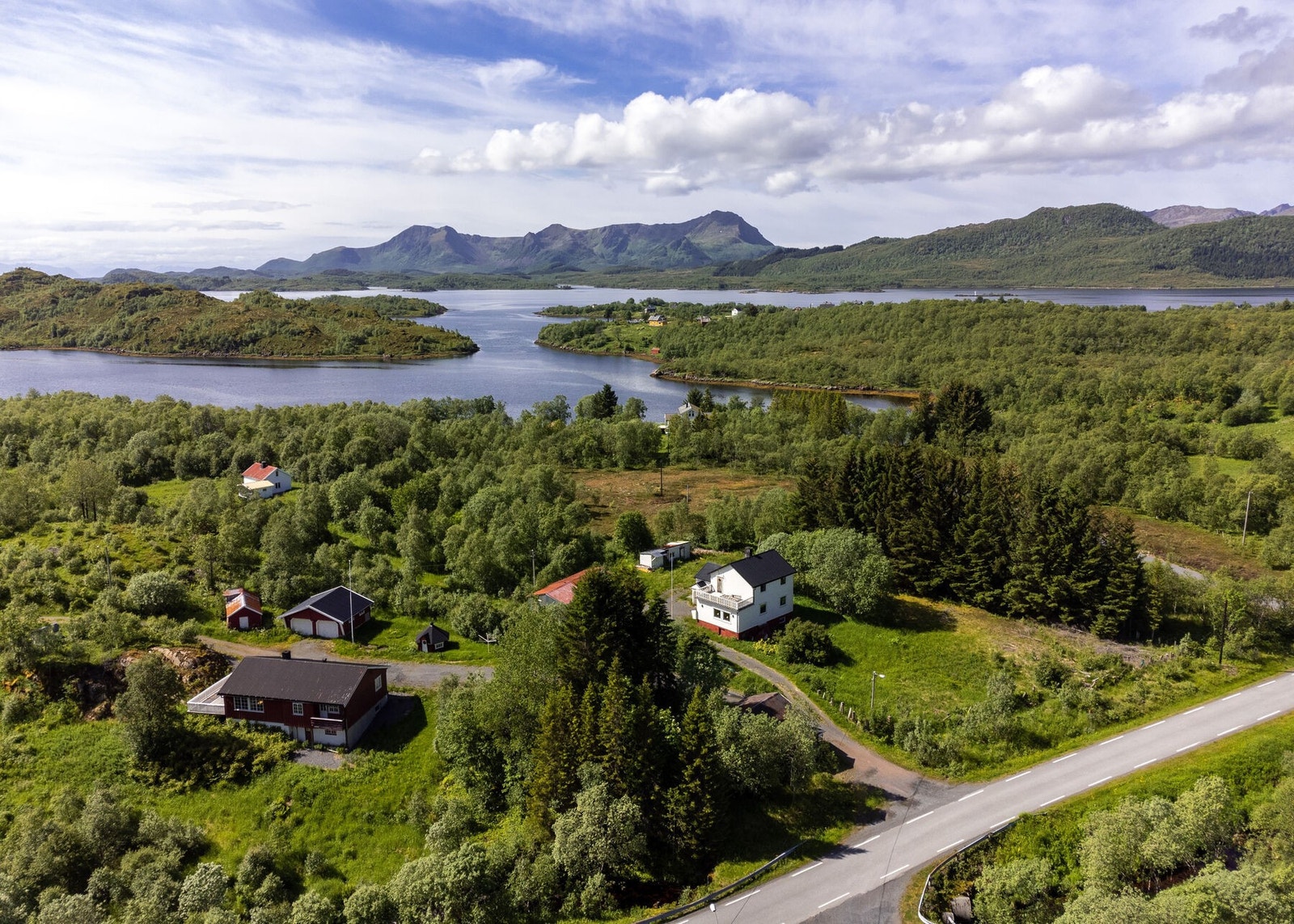 Eiendommen sett fra lufta Galleribilde