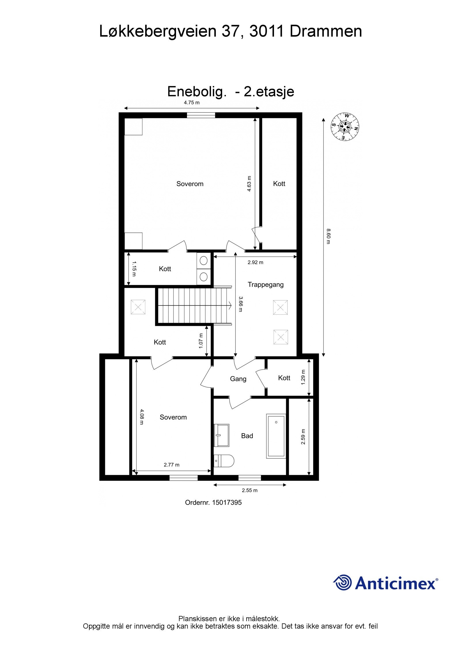 Plantegning 2.etg. Galleribilde