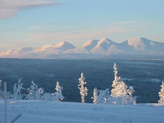 Utsikt fra skiløypa mot Sølenfjellet Galleribilde