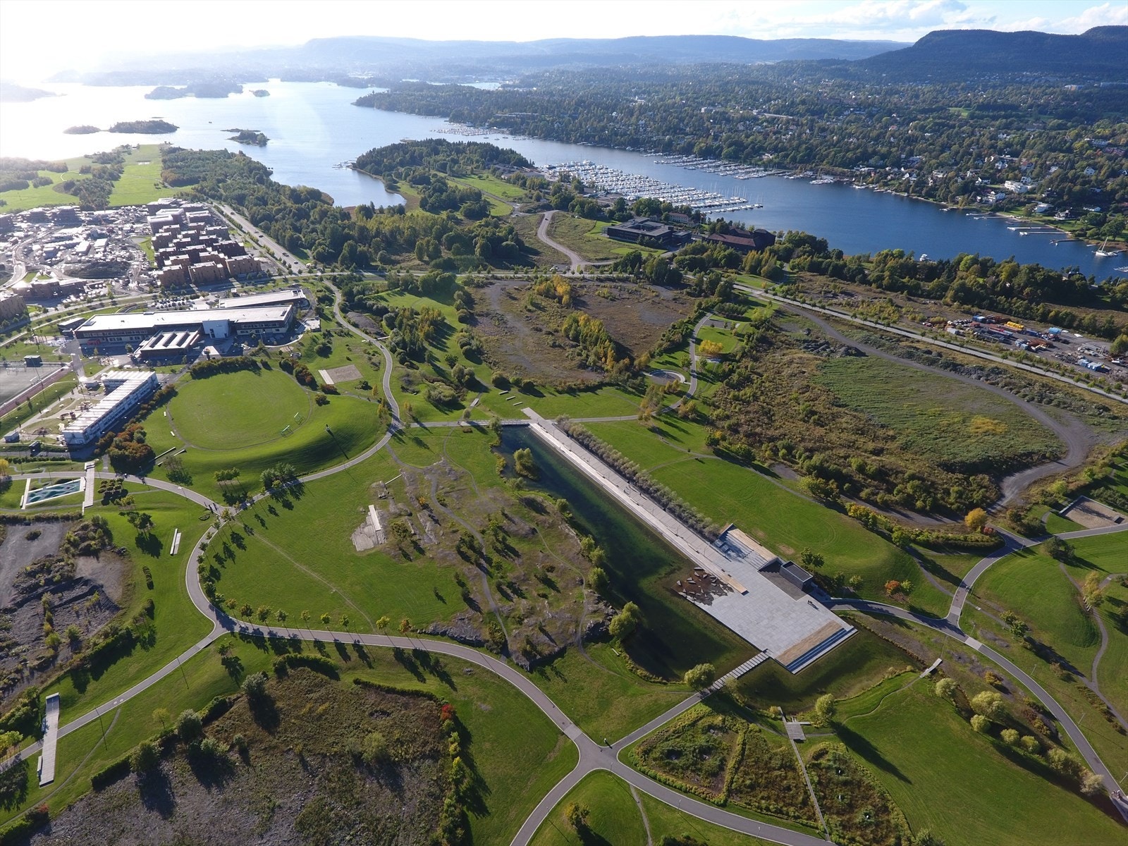 Nansenparken, en estetisk, arkitekttegnet nytelse på 200 mål like i nærheten. Galleribilde