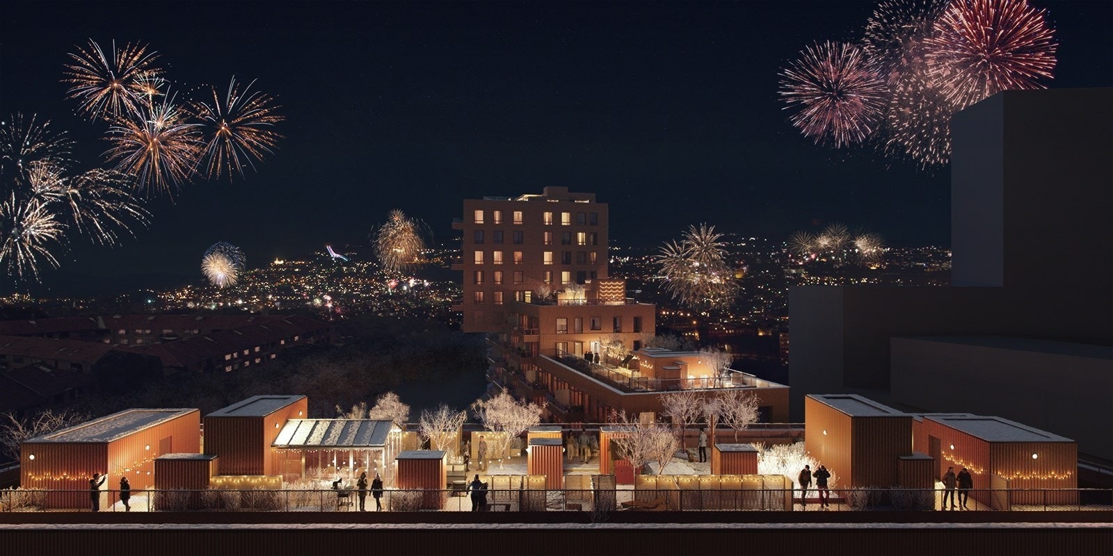 Illustrasjon - Kveldsstemning i Tigergården Galleribilde