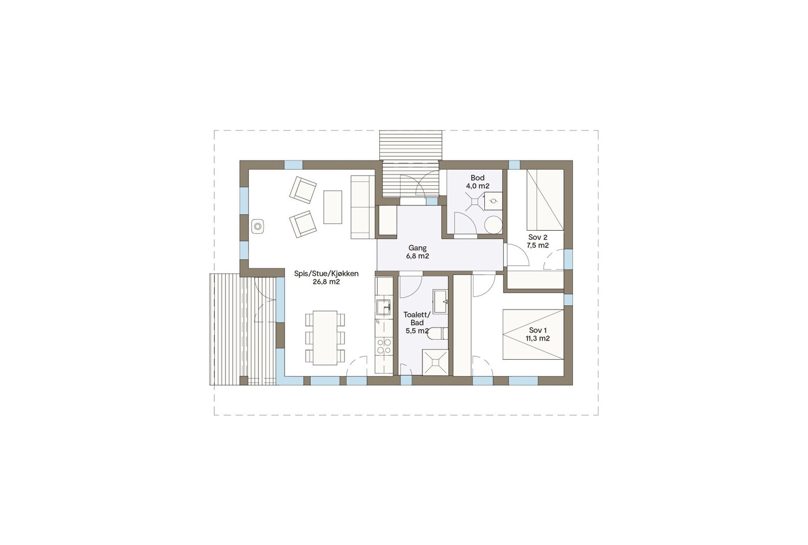 Plantegning Vy18CH Galleribilde