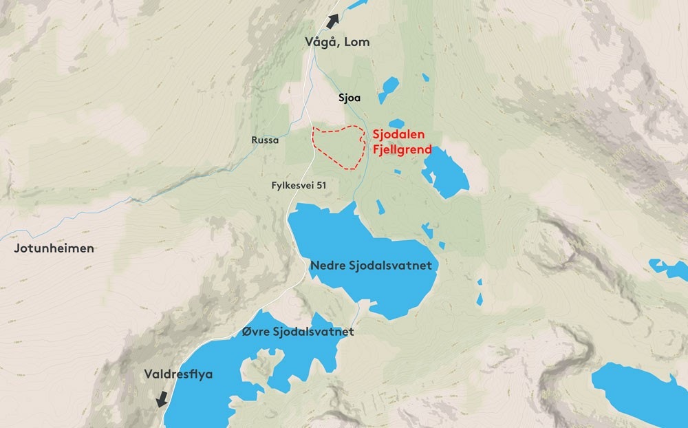 Plassering på kartet Galleribilde