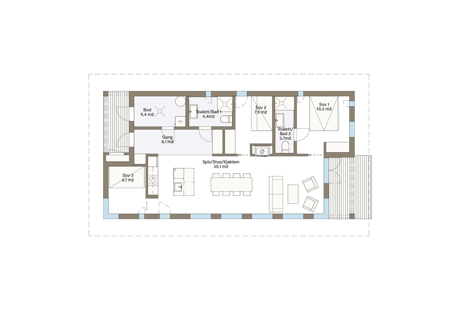 Plantegning Vy23ATS Galleribilde