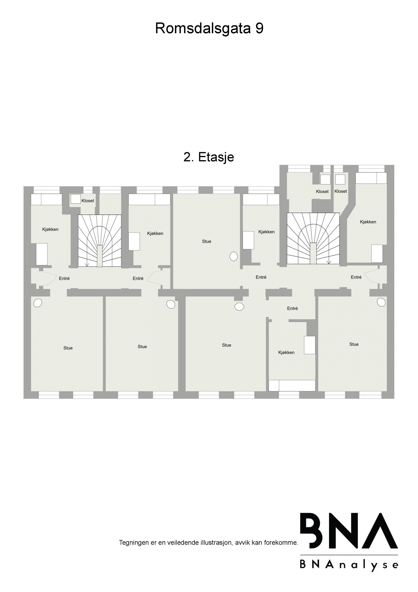 Plan 2. etasje Galleribilde