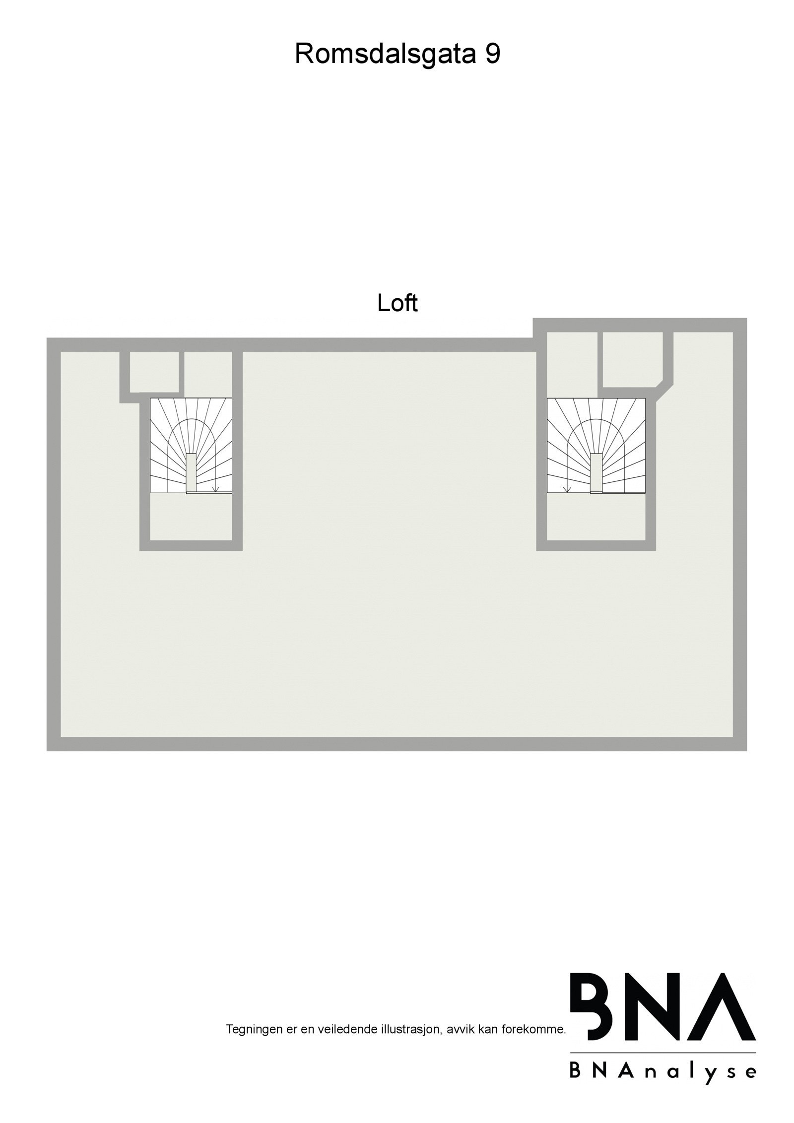 Plan loft Galleribilde