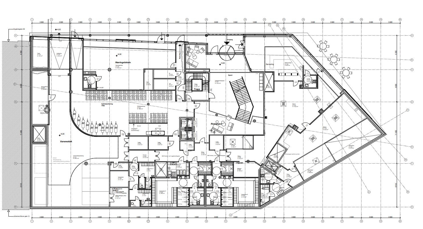 Arealtegning plan 1 Galleribilde