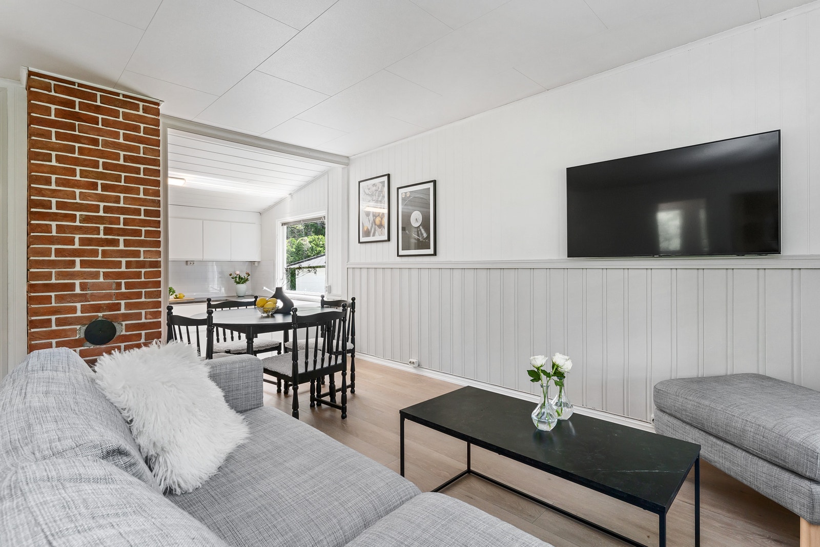 TV-stuen er gjerne husets samlingspunkt. Galleribilde