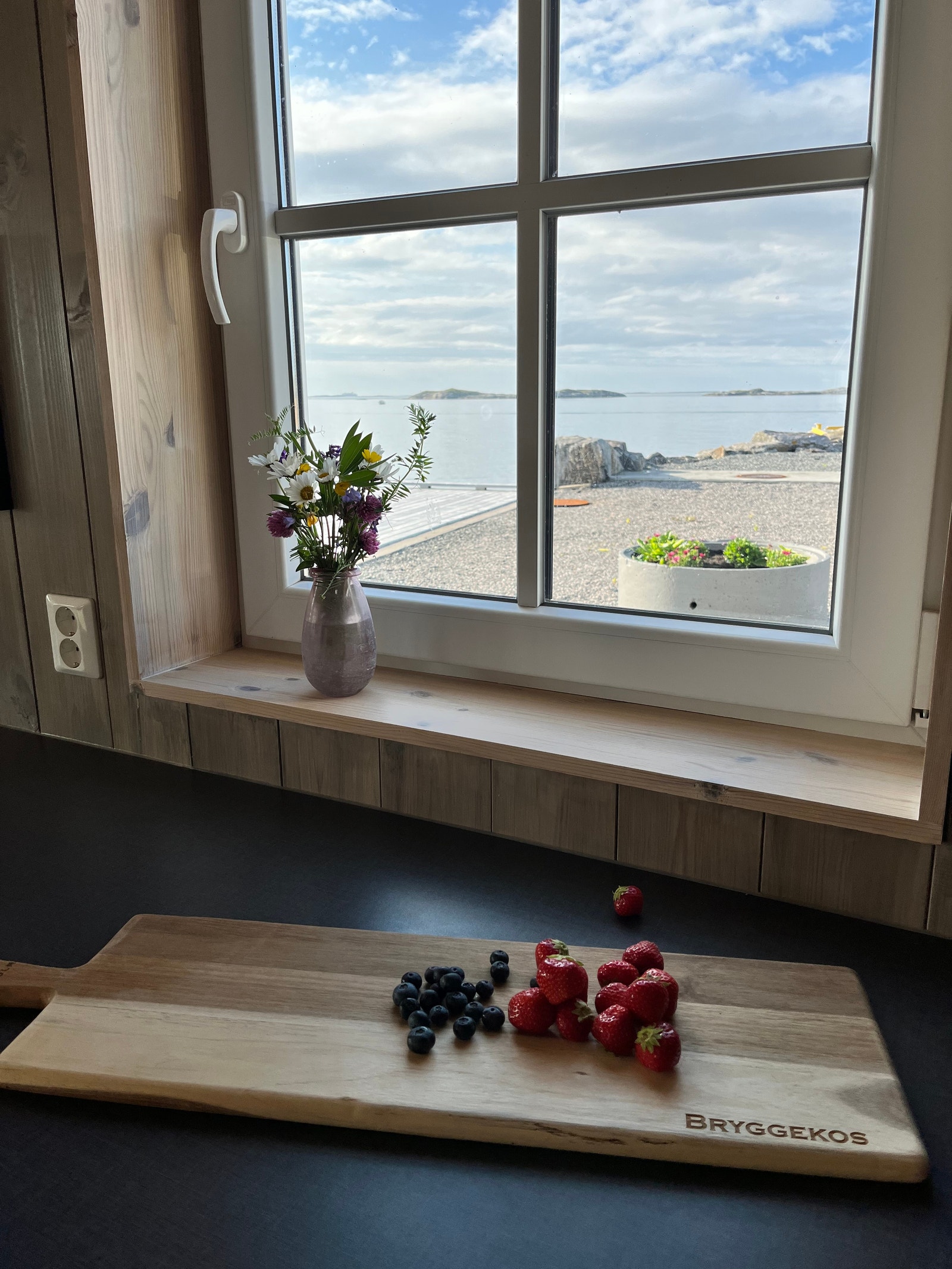 Utsikt fra kjøkkenvindu Galleribilde