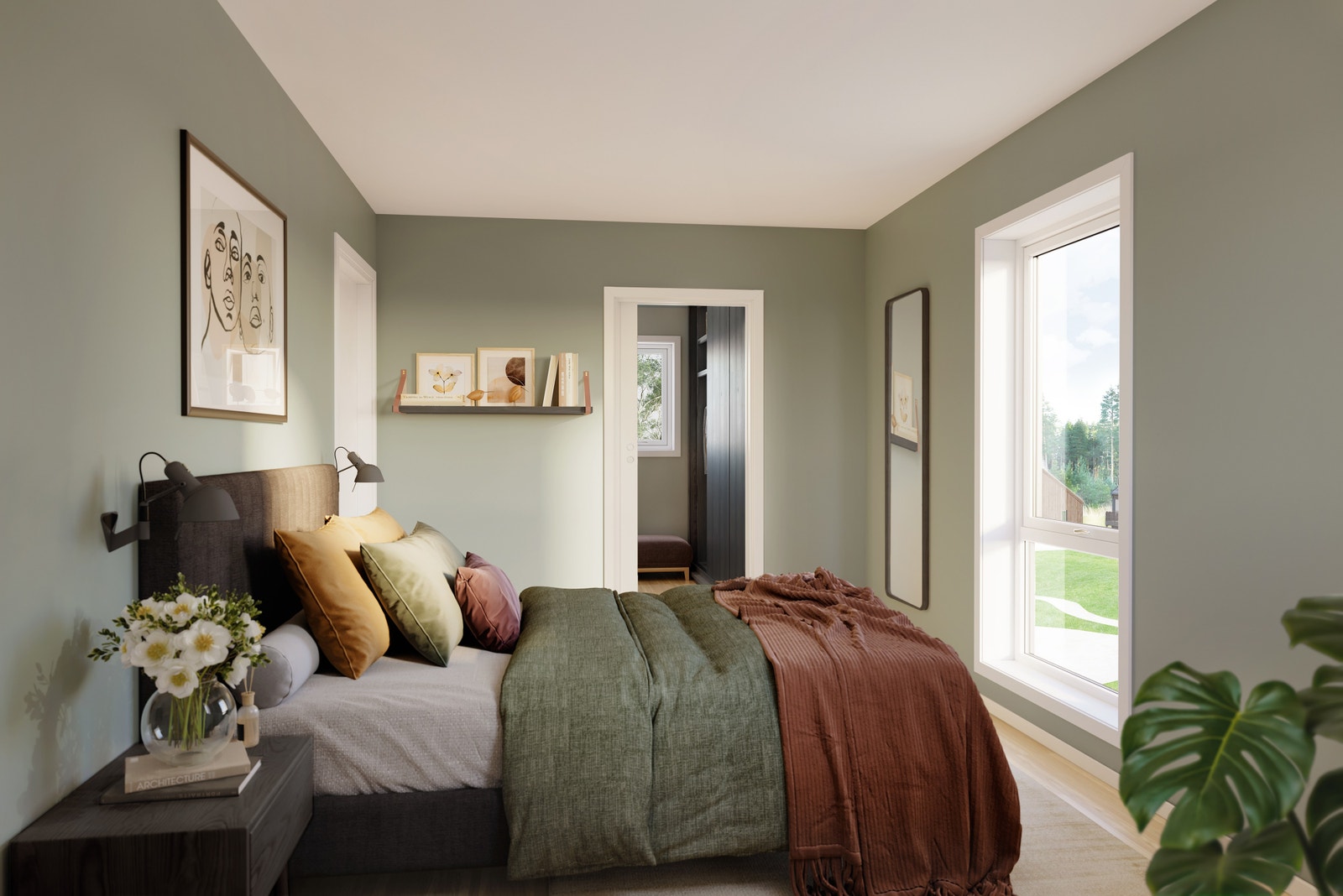 Hovedsoverom Solbakken Galleribilde