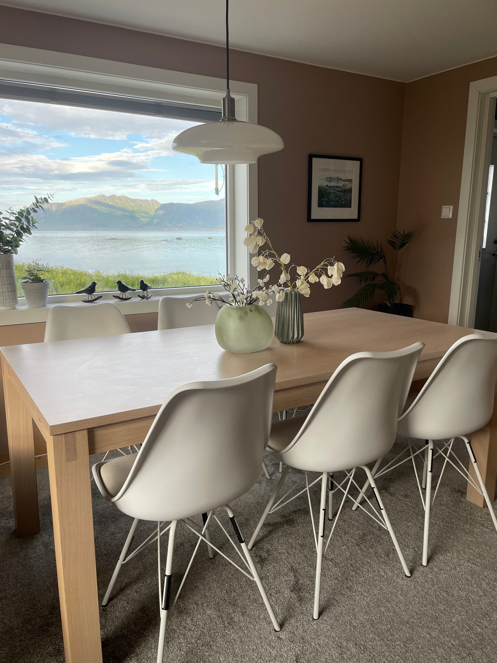 Spisestue med utsikt Galleribilde