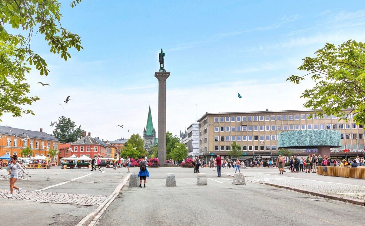 Trondheim torg ligger også like ved leiligheten Galleribilde