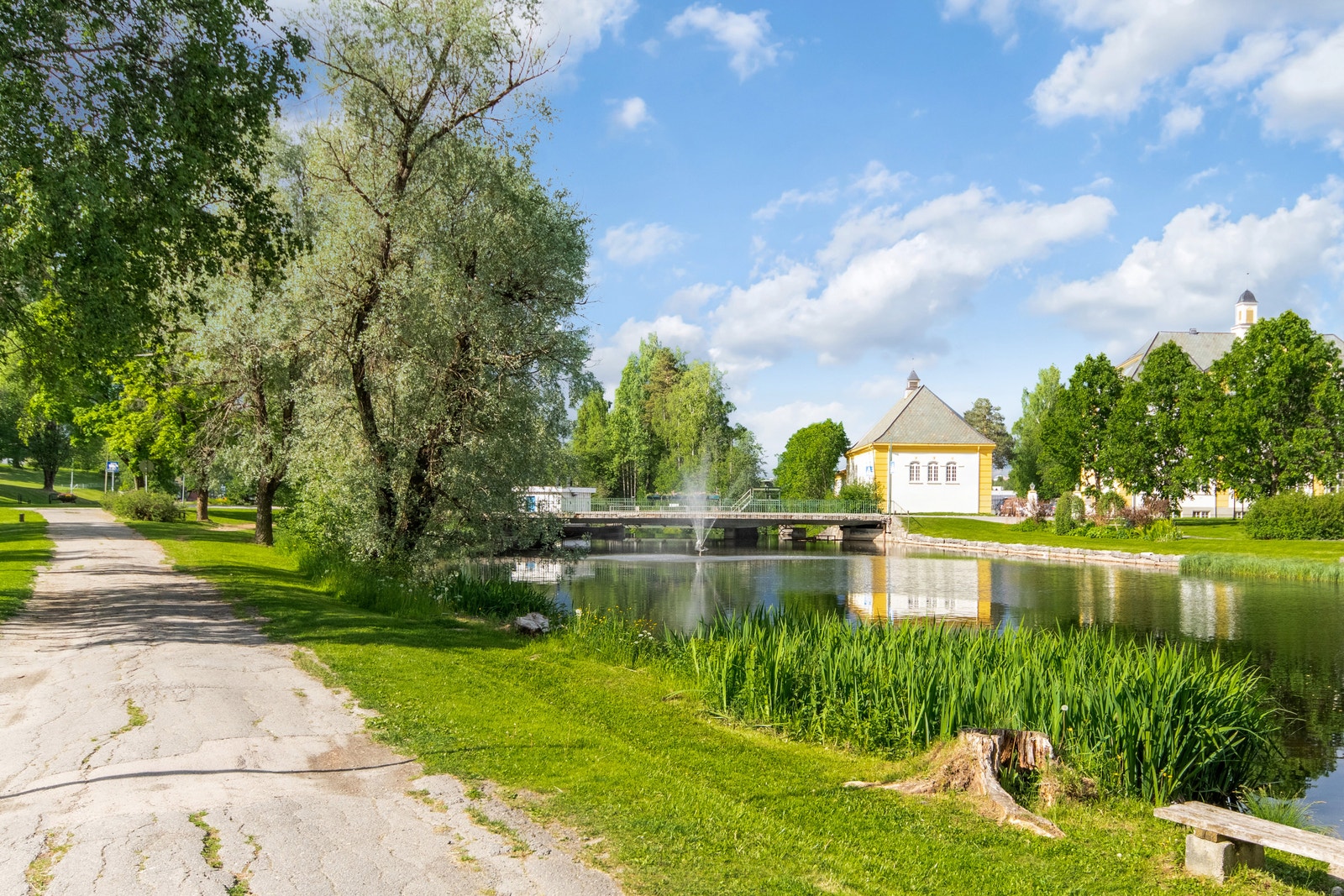 Gå langs dammen og kjenn roen senker seg... Galleribilde