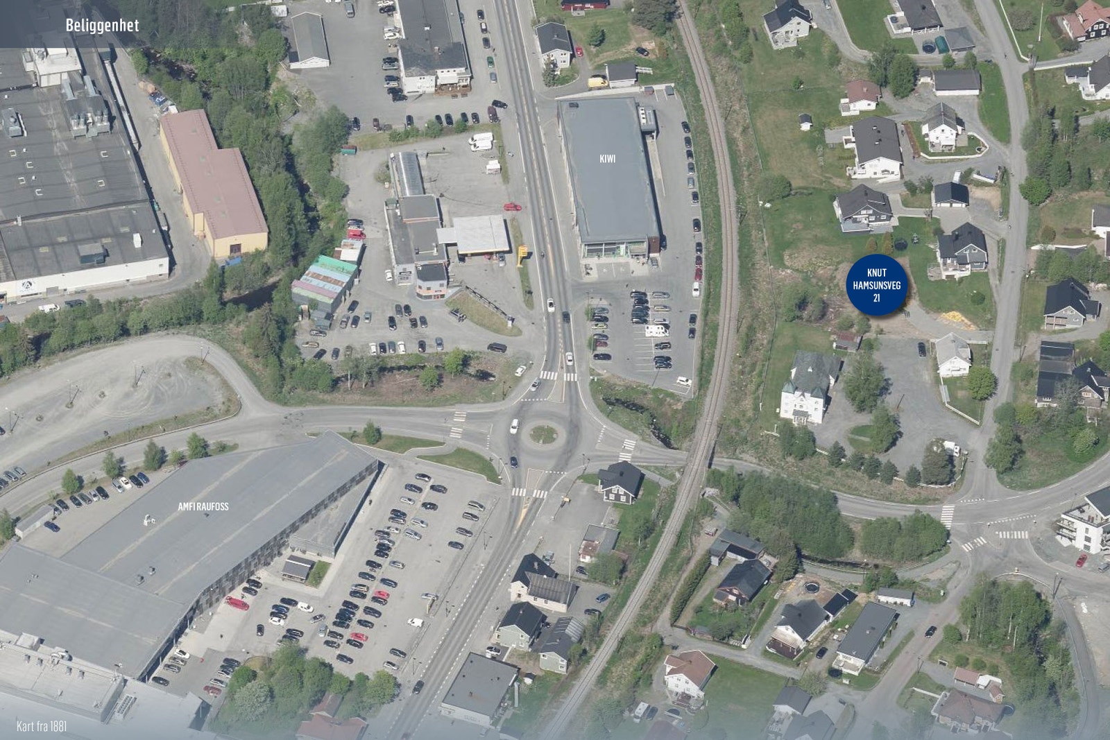 Kart fra 1881. Galleribilde