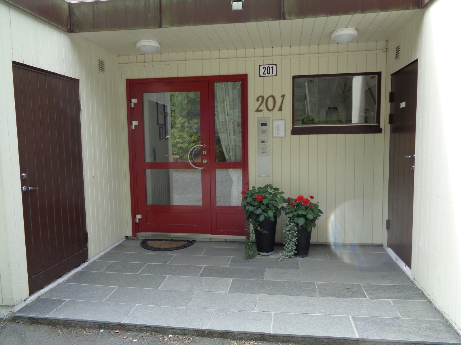 Inngangsparti. Øvre etg. Galleribilde