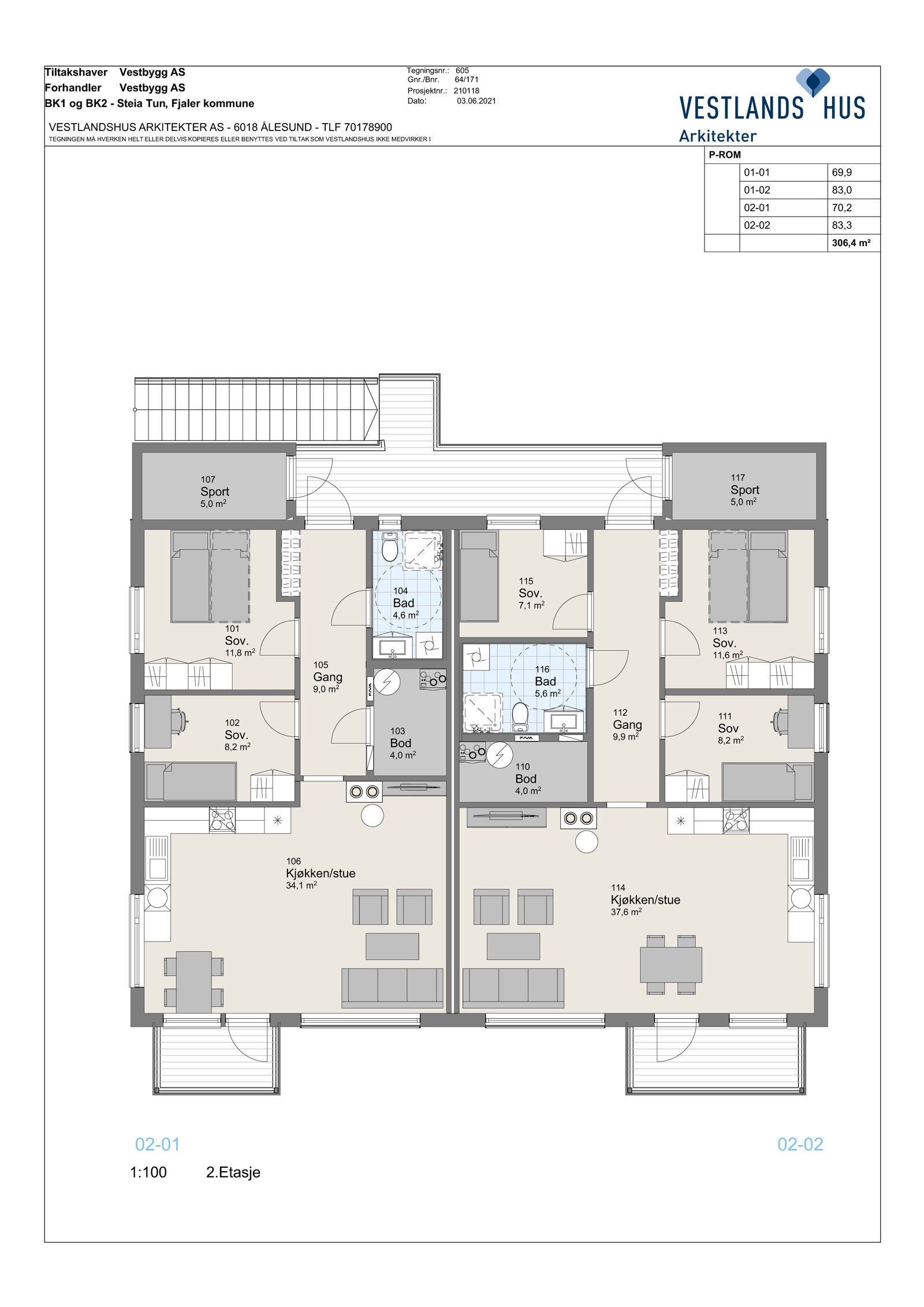 BK1+2 - Salgstegninger - Firemansbustad Galleribilde