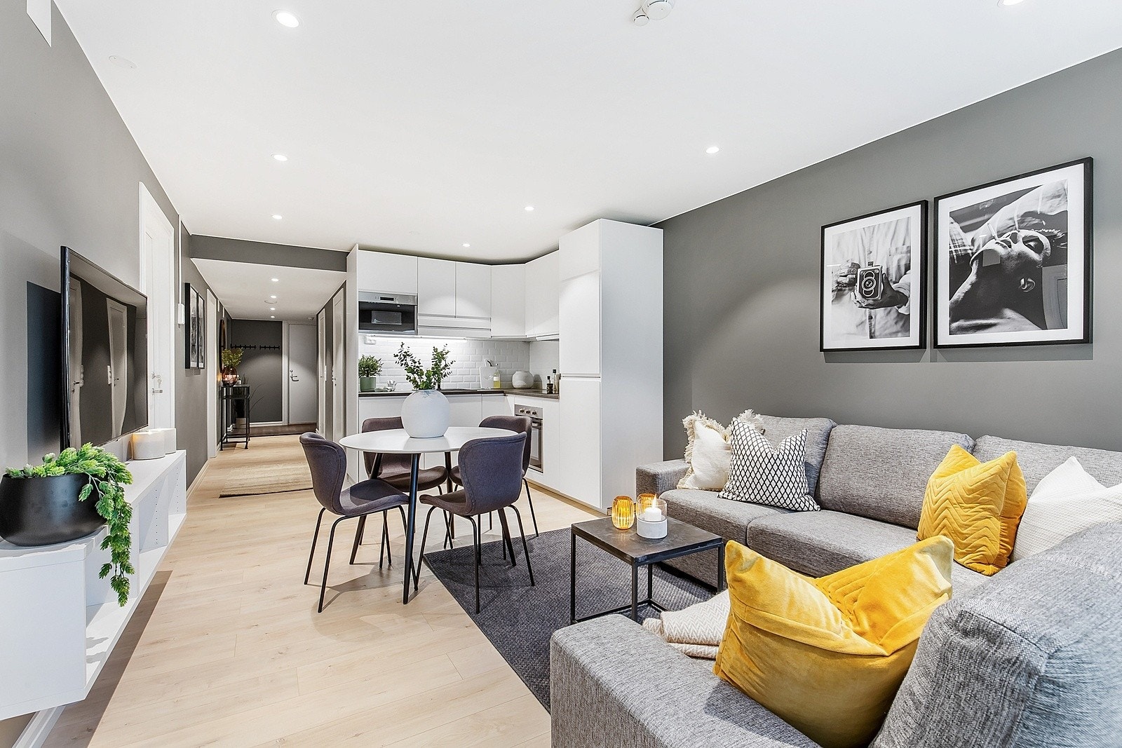 Åpen stue/kjøkkenløsning Galleribilde