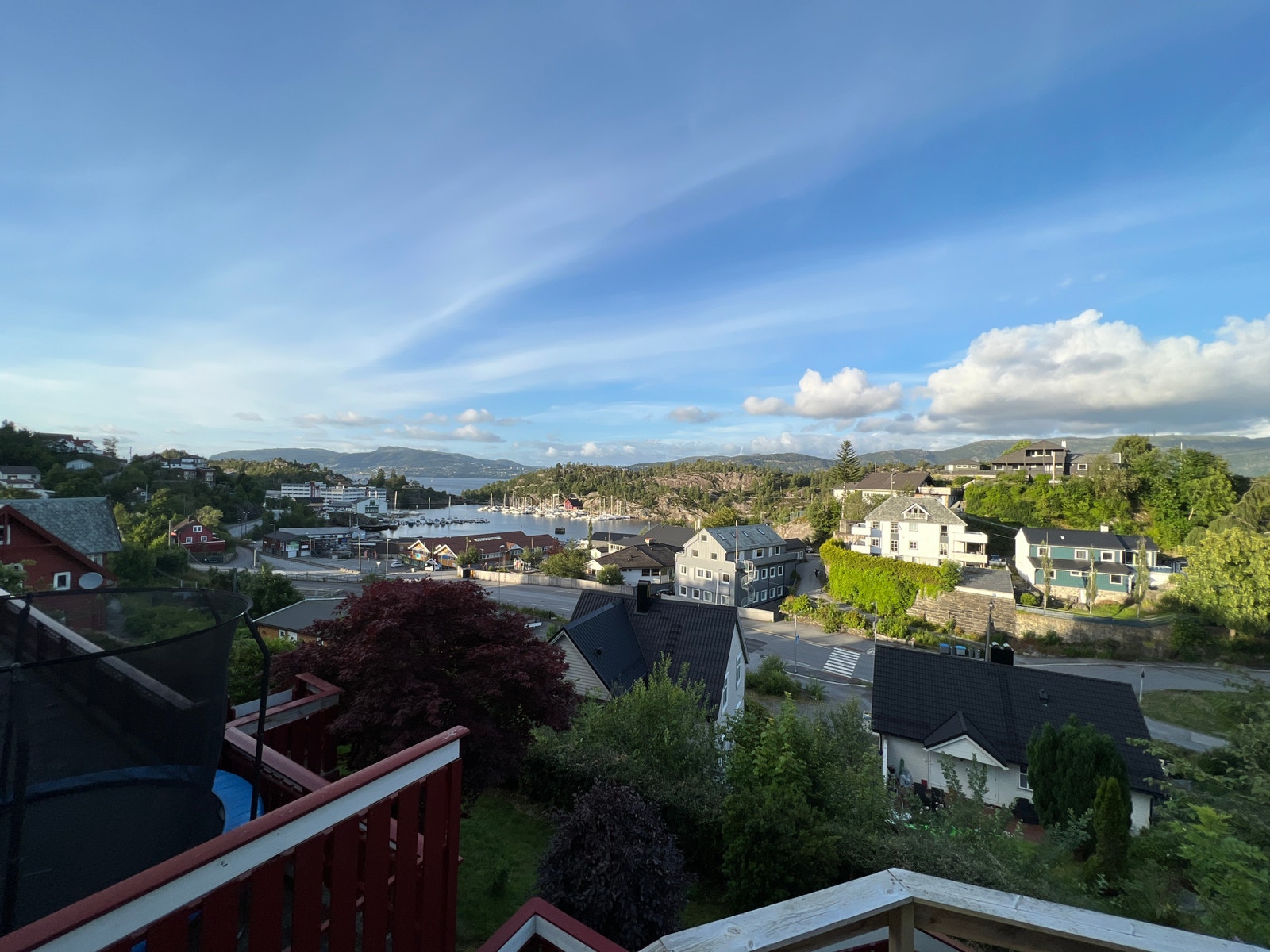 Utsikt fra uteområde Galleribilde